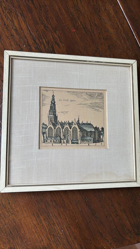 Kopergravure Amsterdam, Antiek en Kunst, Ophalen of Verzenden