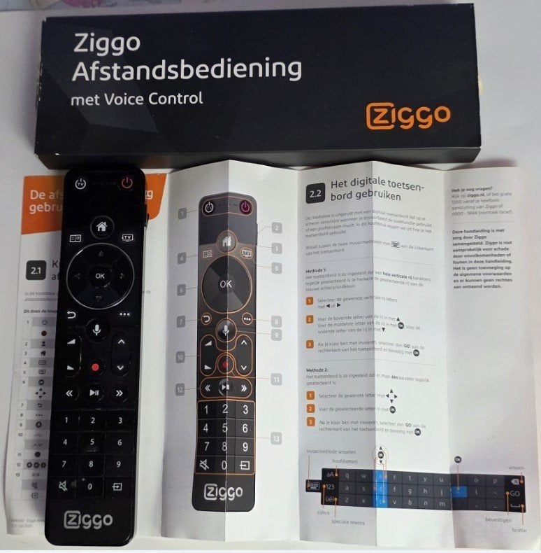 Ziggo Afstandsbediening met Voice Control, Audio, Tv en Foto, Ophalen