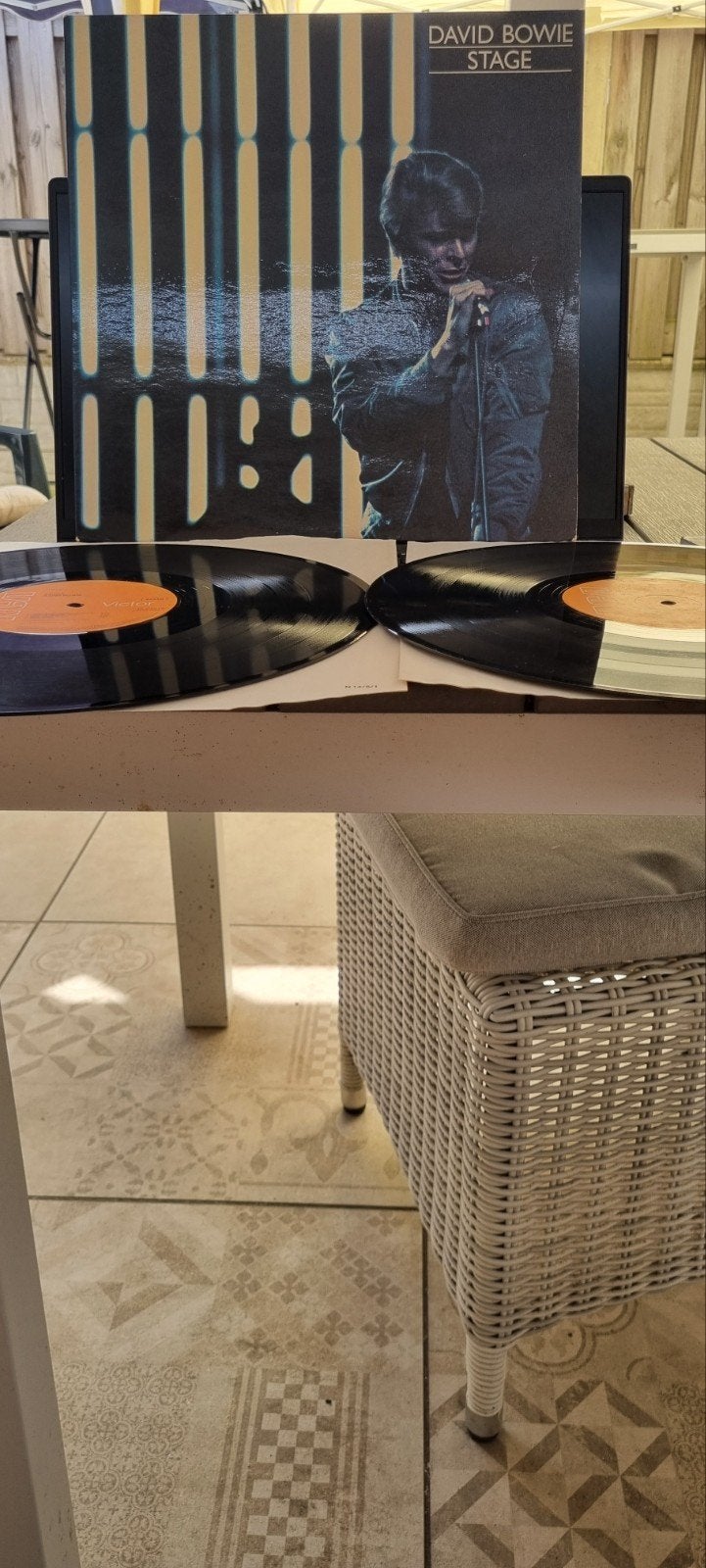 David Bowie - Stage (Dubbel-LP, 1978), Cd's en Dvd's, Vinyl | Rock, Gebruikt, Ophalen of Verzenden, 1970 - 1979, 12 inch