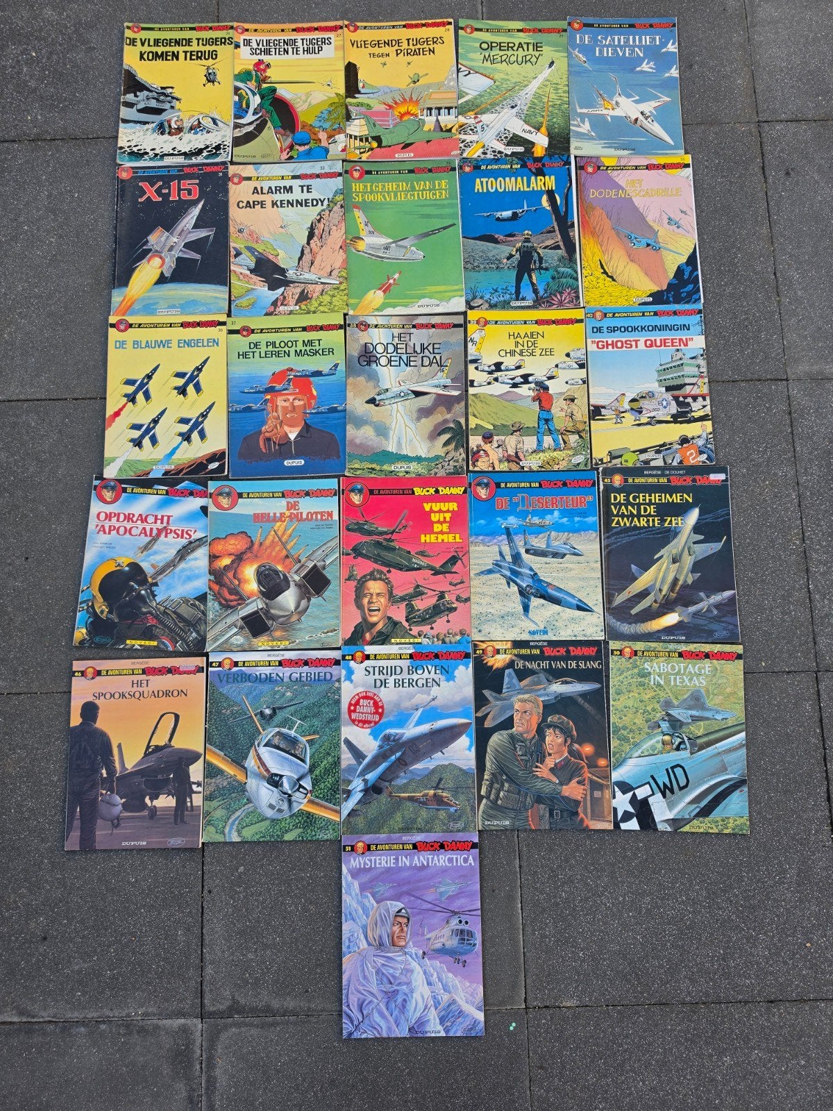 De avonturen van Buck Danny nr 1 t/m 51, Meerdere stripboeken, Ophalen of Verzenden, Gelezen, Diverse auteurs