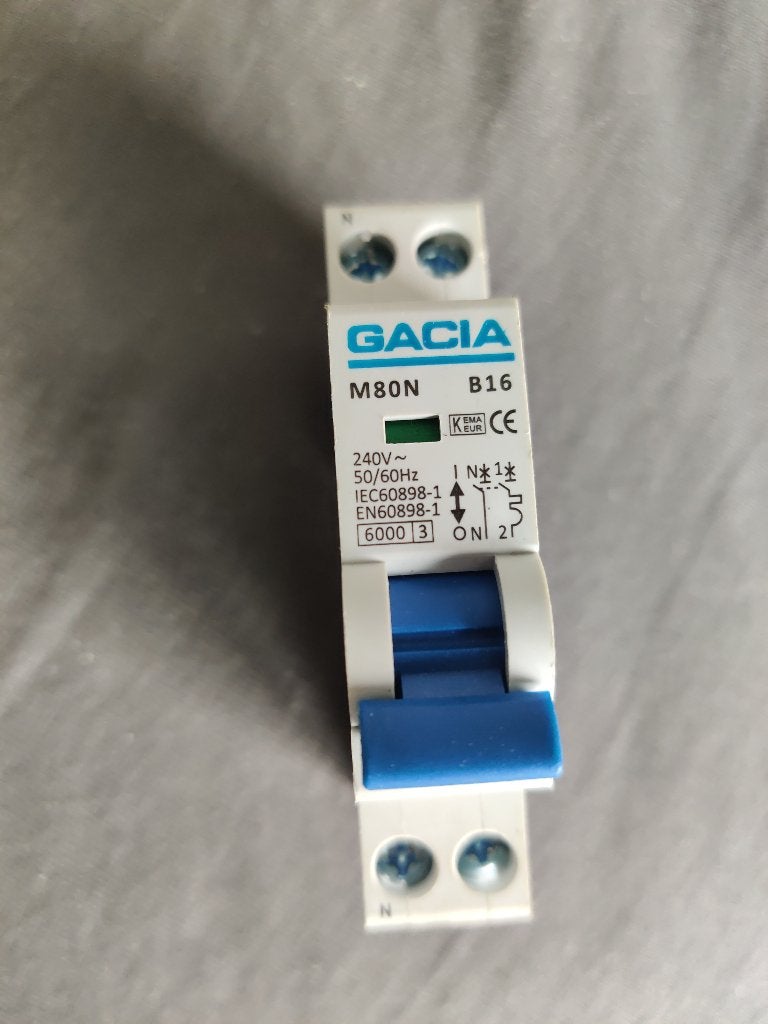 Gacia Installatieautomaat B16 M80N, Ophalen of Verzenden, Nieuw