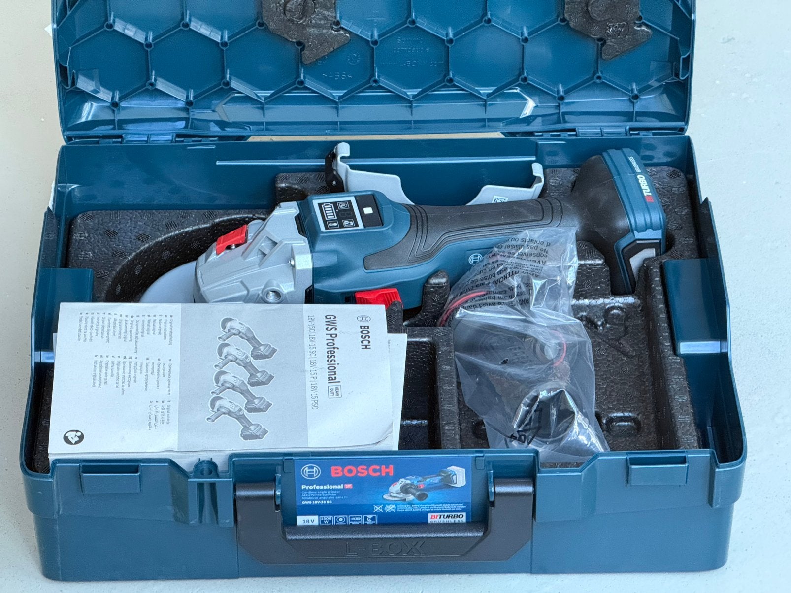 Bosch GWS 18V-15 SC BiTurbo - NIEUW in doos, Doe-het-zelf en Verbouw, Ophalen of Verzenden, Nieuw, Haakse slijper, Bosch