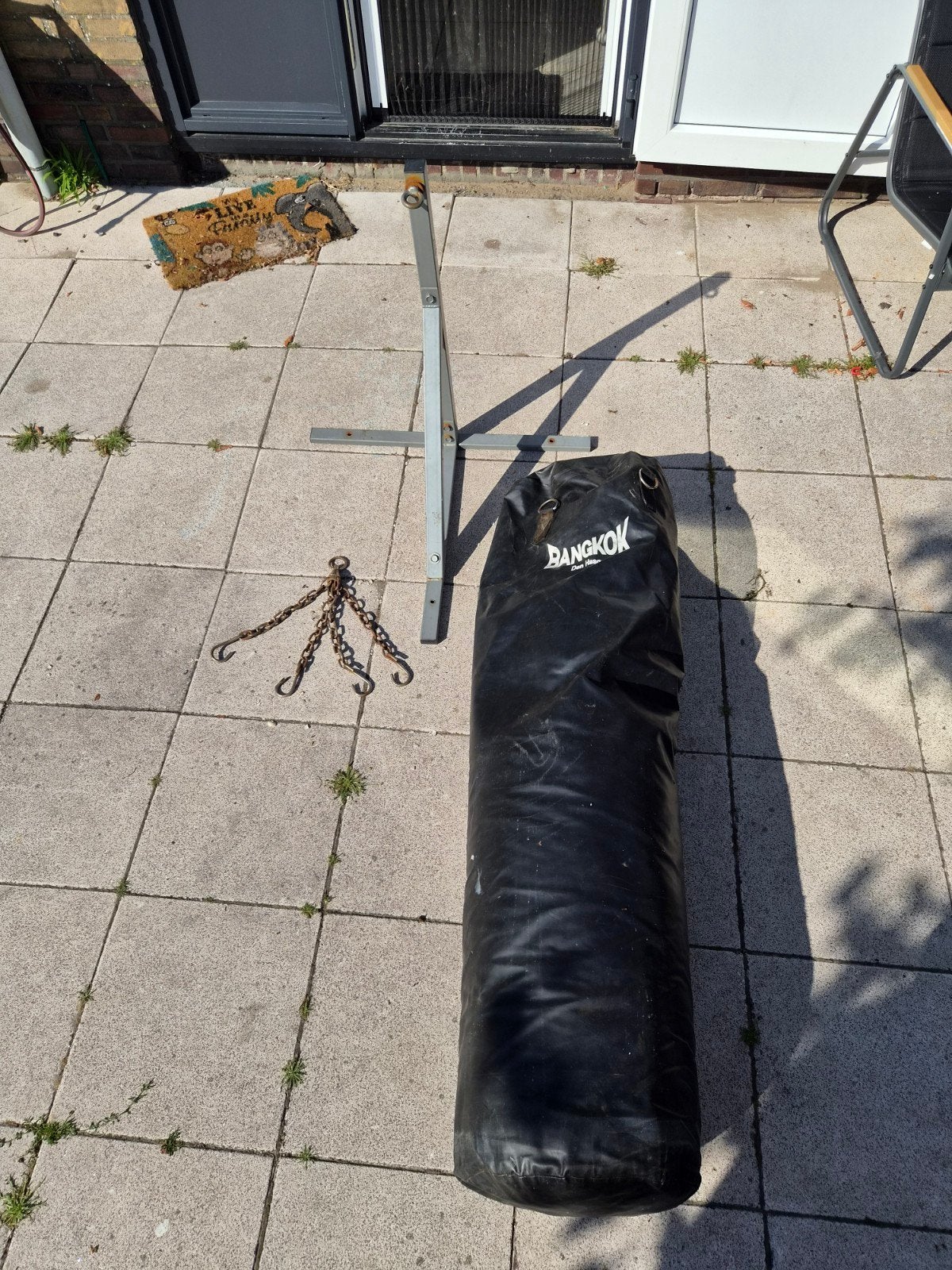 Boksbal met beugel, Ophalen, Gebruikt, Boksbal