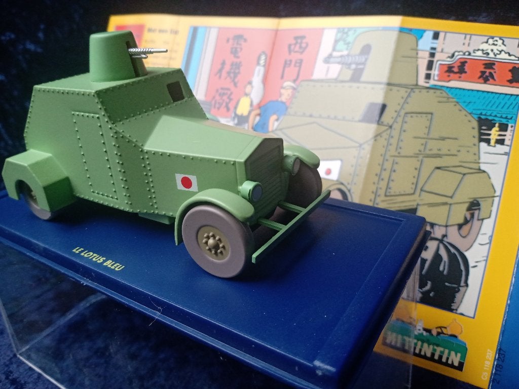 Kuifje auto No. 37 De gepantserde mitrailleursauto, Hobby en Vrije tijd, Modelauto's | 1:43, Ophalen of Verzenden, Zo goed als nieuw