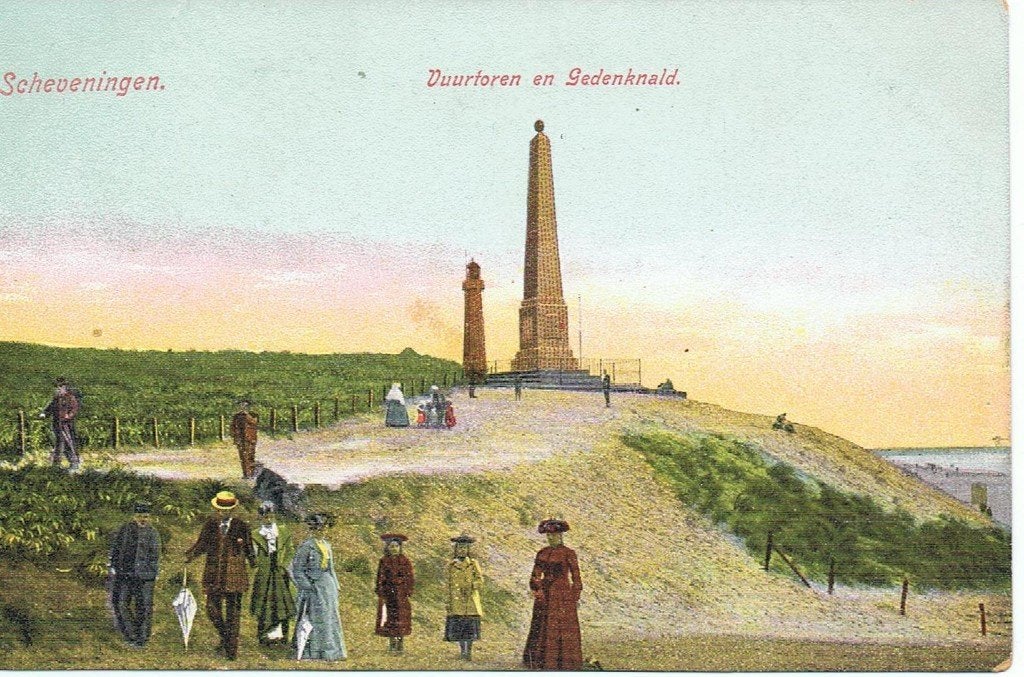 Scheveningen  Vuurtoren  K10, Ophalen of Verzenden, Voor 1920, Gelopen, Zuid-Holland