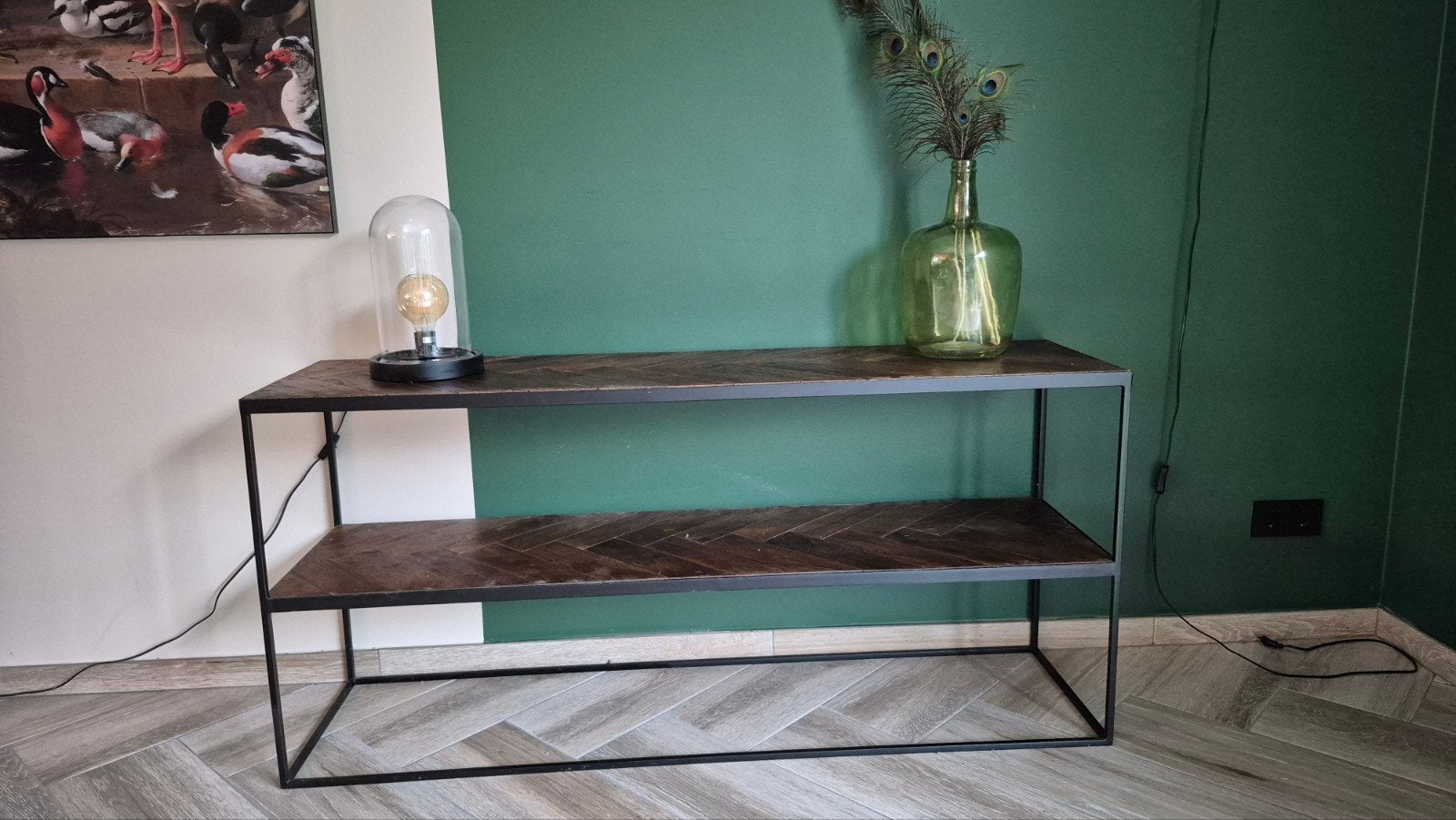 Light & Living Sidetable CHISA, Huis en Inrichting, Overige houtsoorten, Gebruikt, 100 tot 150 cm, Ophalen of Verzenden