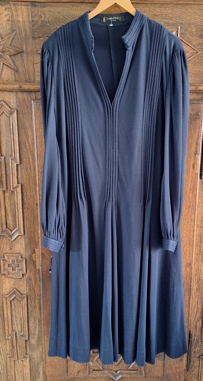 Jurk Louis Ferraud, Blauw, Maat 42/44 (L), Ophalen of Verzenden, Gedragen