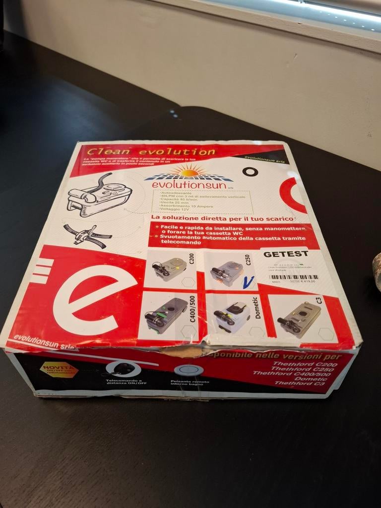 Evolution Sun Clean Evolution Afvalwaterpomp C250, Caravans en Kamperen, Caravan accessoires, Ophalen of Verzenden, Nieuw