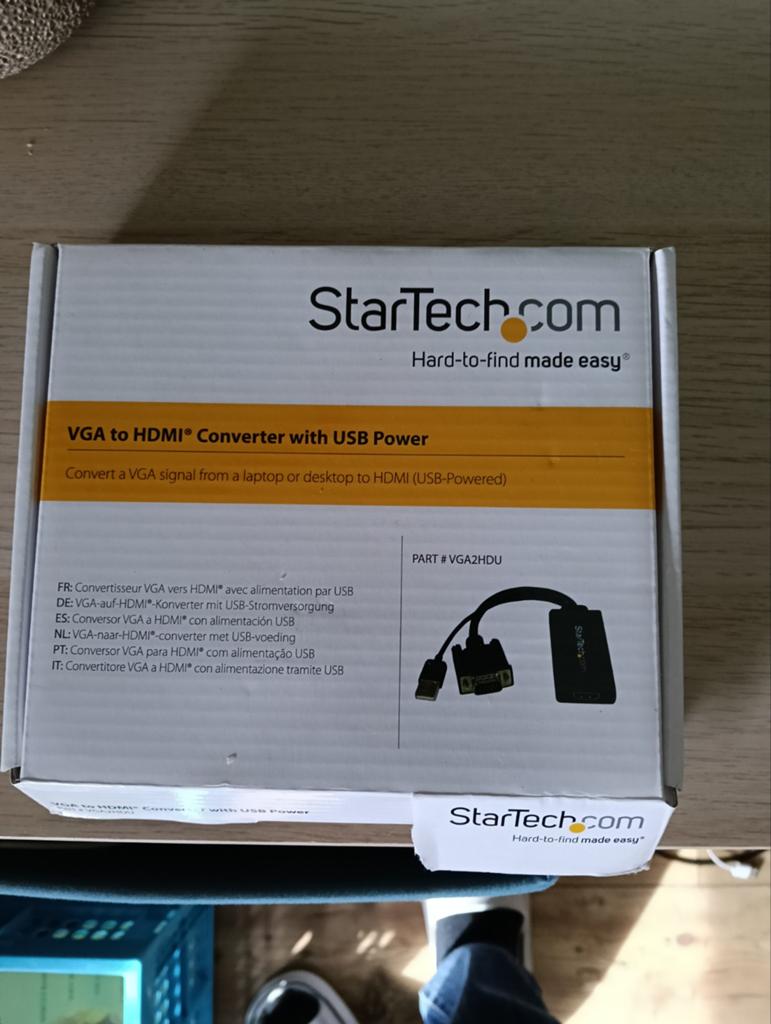 StarTech VGA naar HDMI Converter met USB Voeding, Ophalen of Verzenden, Zo goed als nieuw