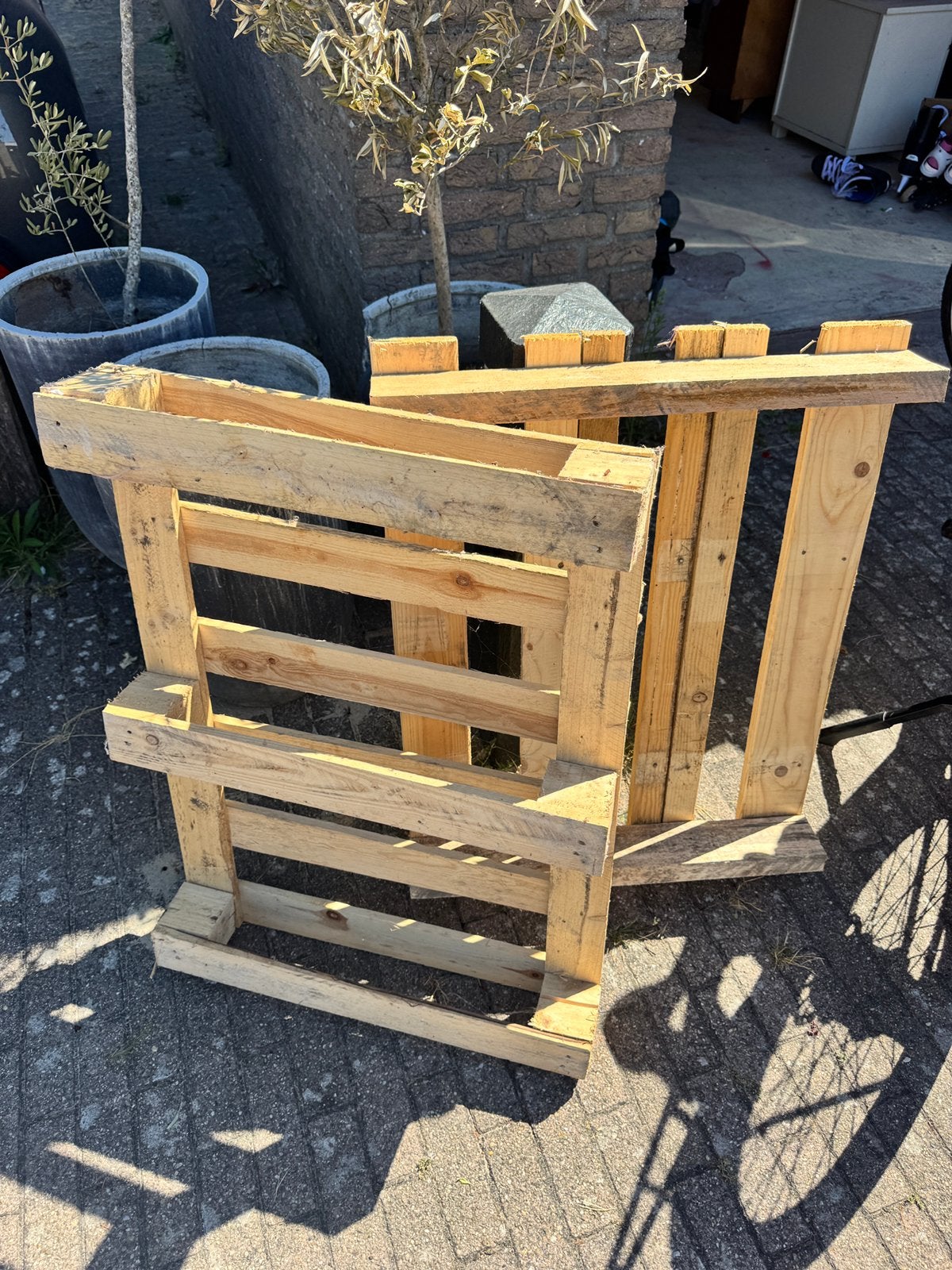 2 pallets - gratis op te halen, Tuin en Terras, Haardhout, Minder dan 3 m³, Ophalen