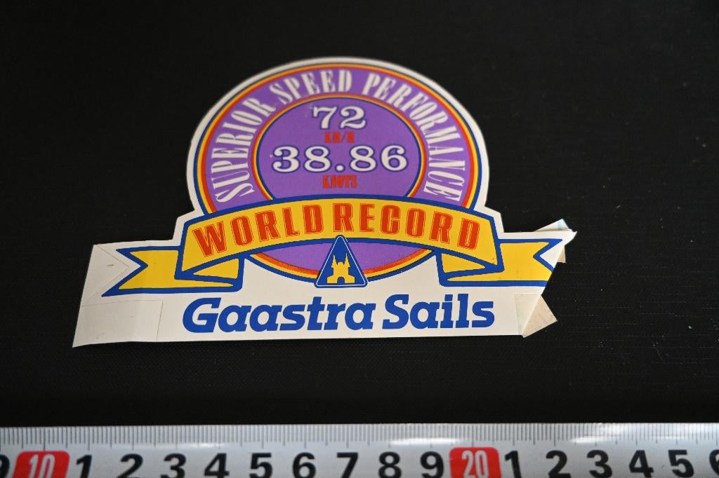 sticker GAASTRA SAILS superior speed performance, Ophalen, Zo goed als nieuw