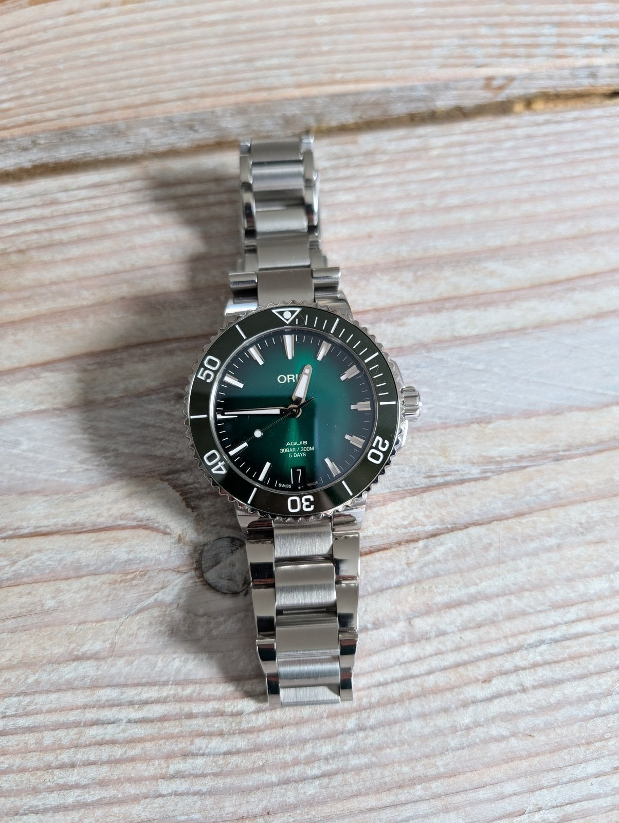 Oris aquis date calibre 400, Ophalen, Zo goed als nieuw, Staal, Overige merken