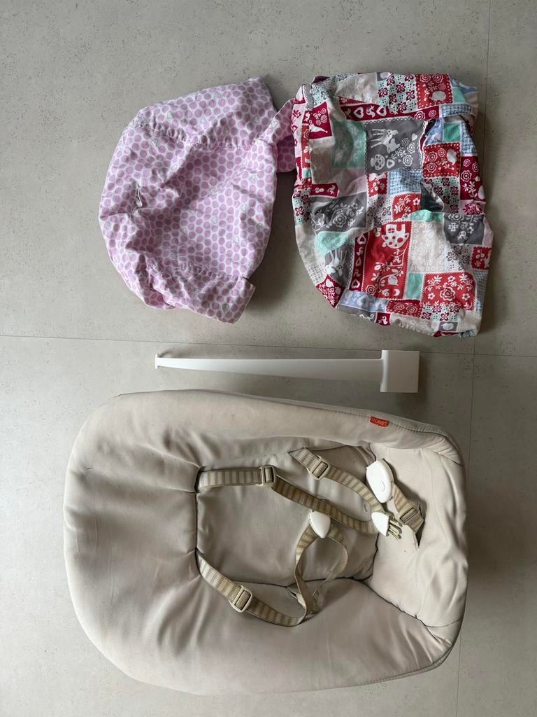 Stokke Newbornset, Ophalen of Verzenden, Gebruikt, Meegroeistoel, Gordel(s)