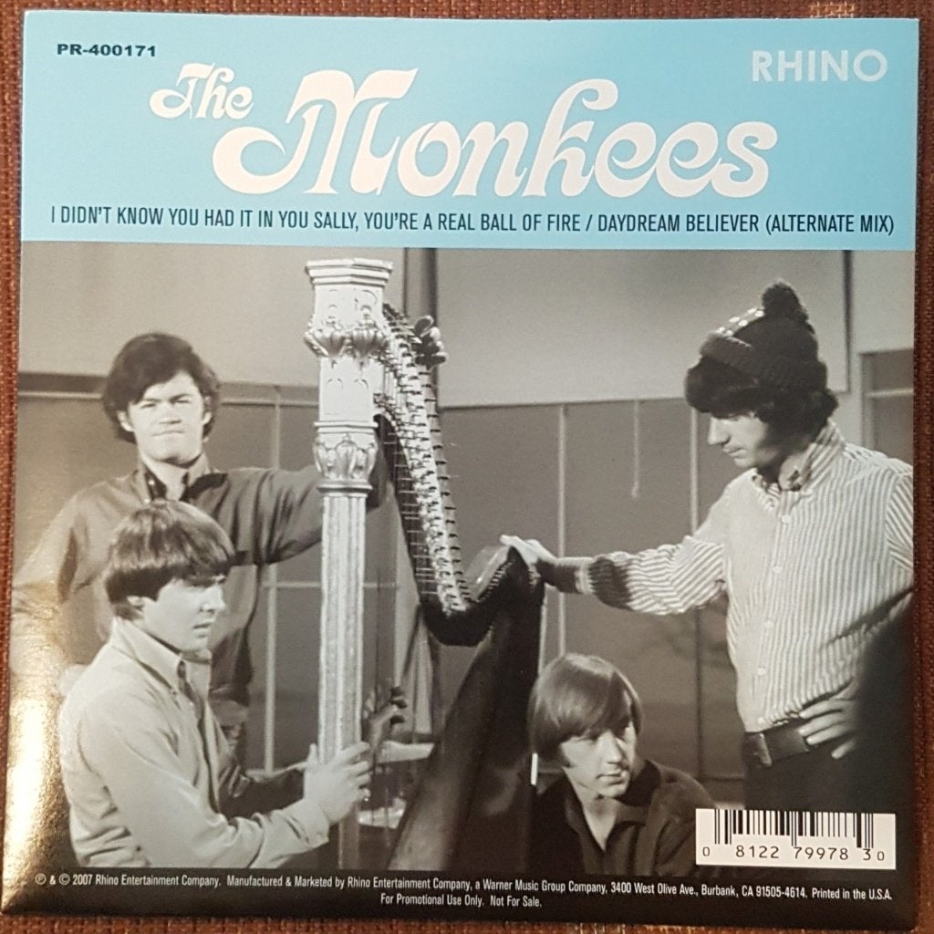 Monkees promo single Daydream believer unreleased Rhino mint, Cd's en Dvd's, Vinyl Singles, Ophalen of Verzenden, Nieuw in verpakking