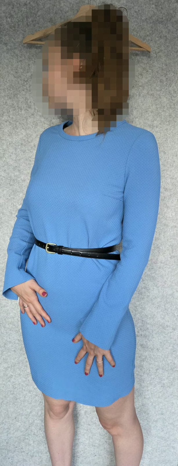 Mooi net blauw Vanilia jurkje maat m/40, Maat 38/40 (M), Blauw, Ophalen of Verzenden, Zo goed als nieuw