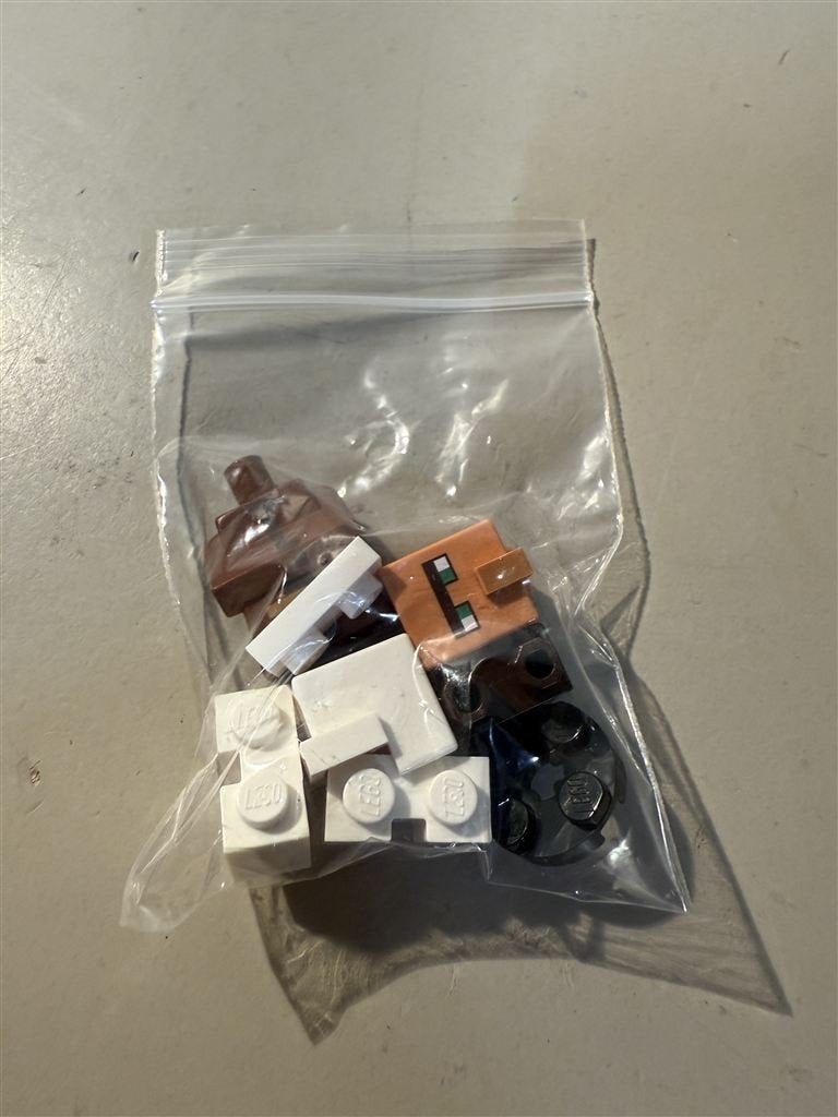 LEGO Minecraft Villager & Baby Sheep - Minifiguren uit Set 2, Ophalen of Verzenden, Zo goed als nieuw