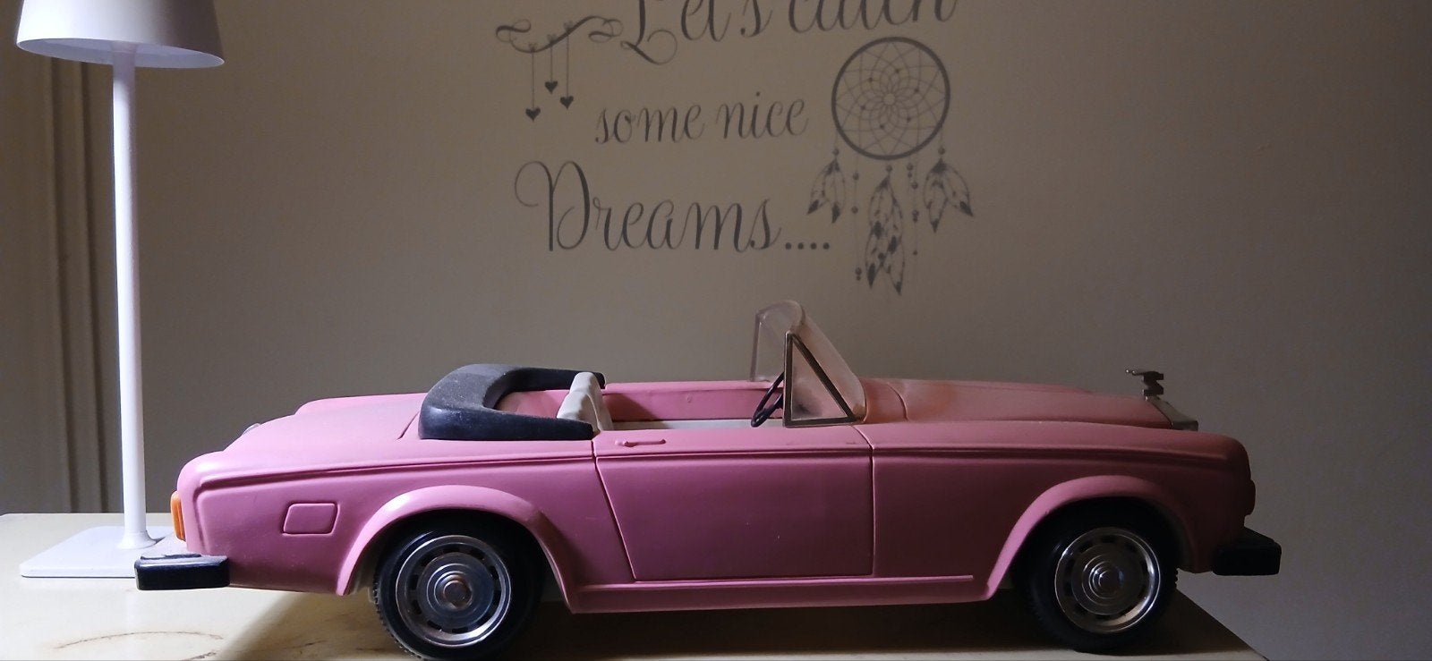 Roze Rolls Royce Barbie Auto - Vintage speelgoed, Ophalen of Verzenden