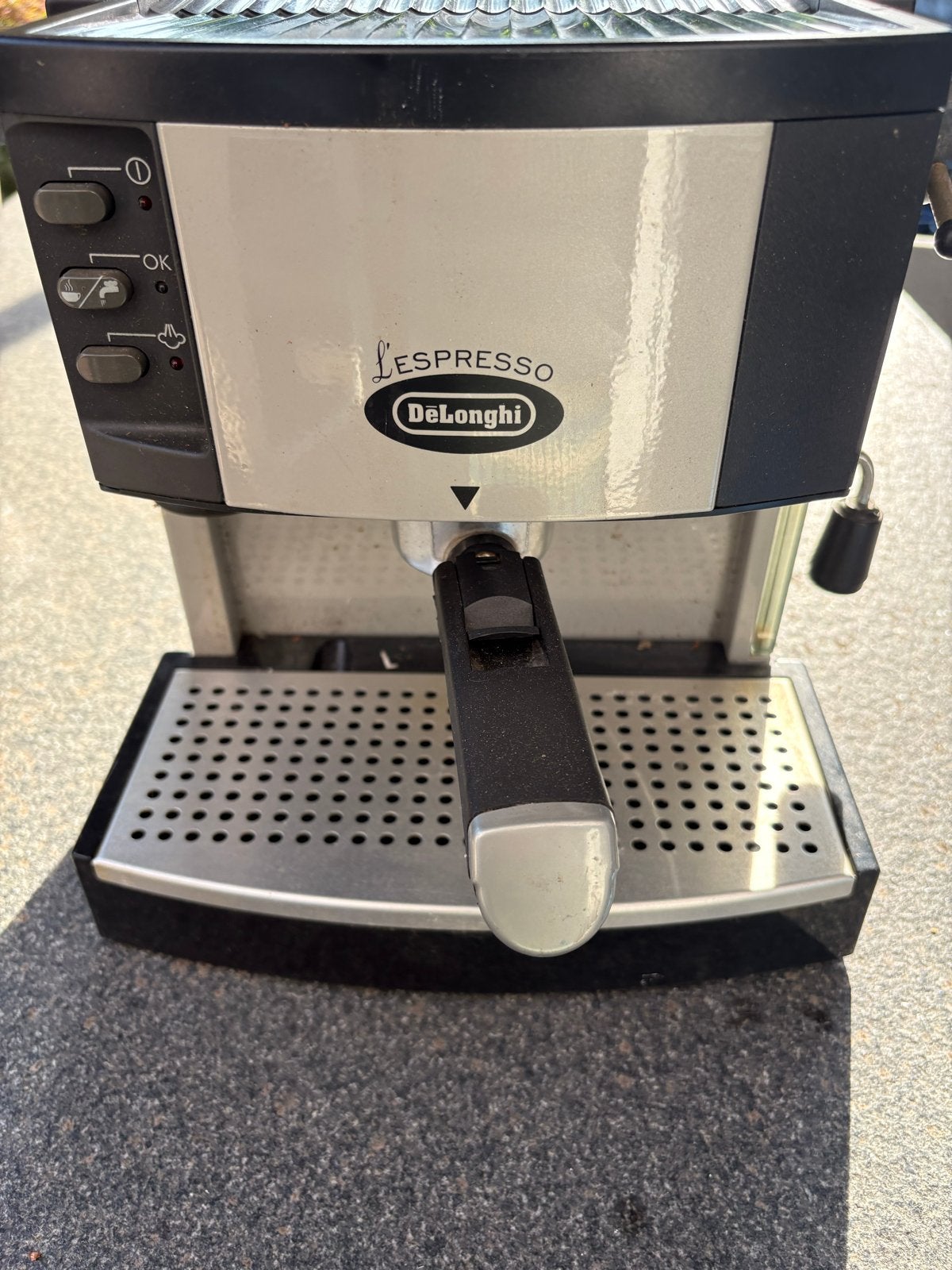 DeLonghi L'Espresso Espressomachine met stoompijpje, Ophalen, Afneembaar waterreservoir, Gebruikt, Espresso apparaat