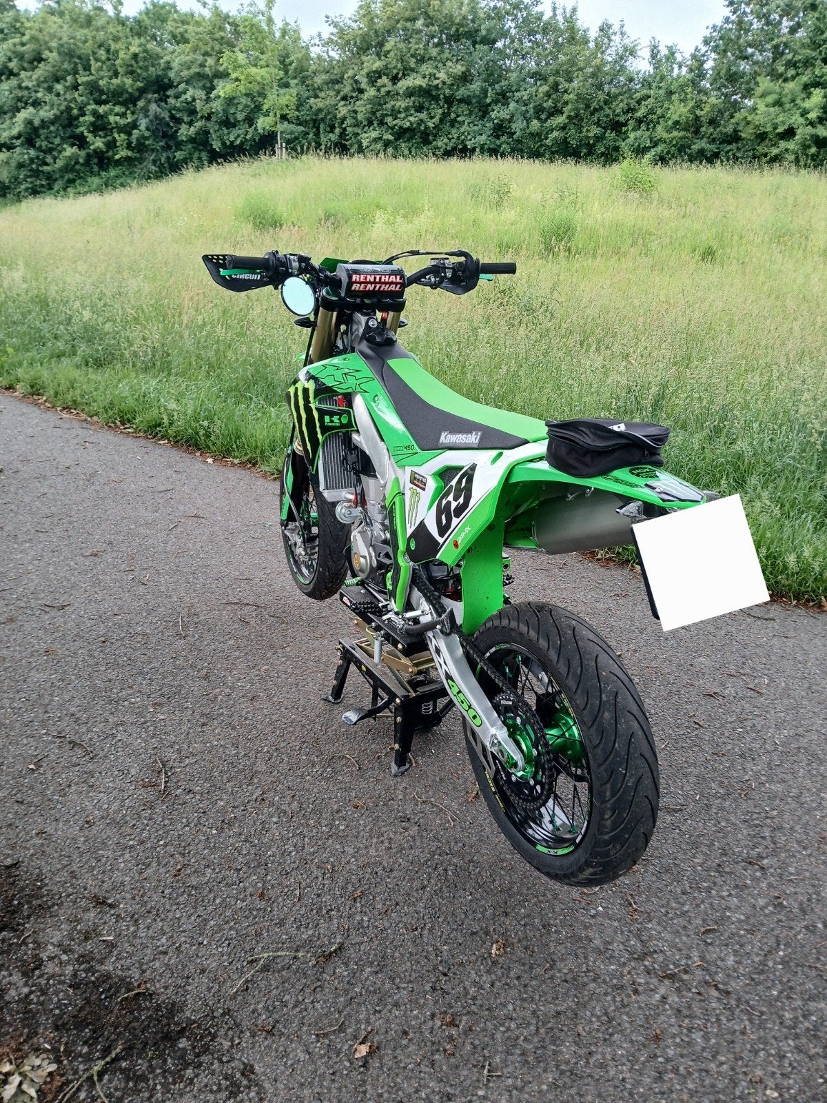 Kawasaki KX450KL model 2023 Supermoto - Groen Monster, 450 cc, Motorrijbewijs A, Particulier, Enduro
