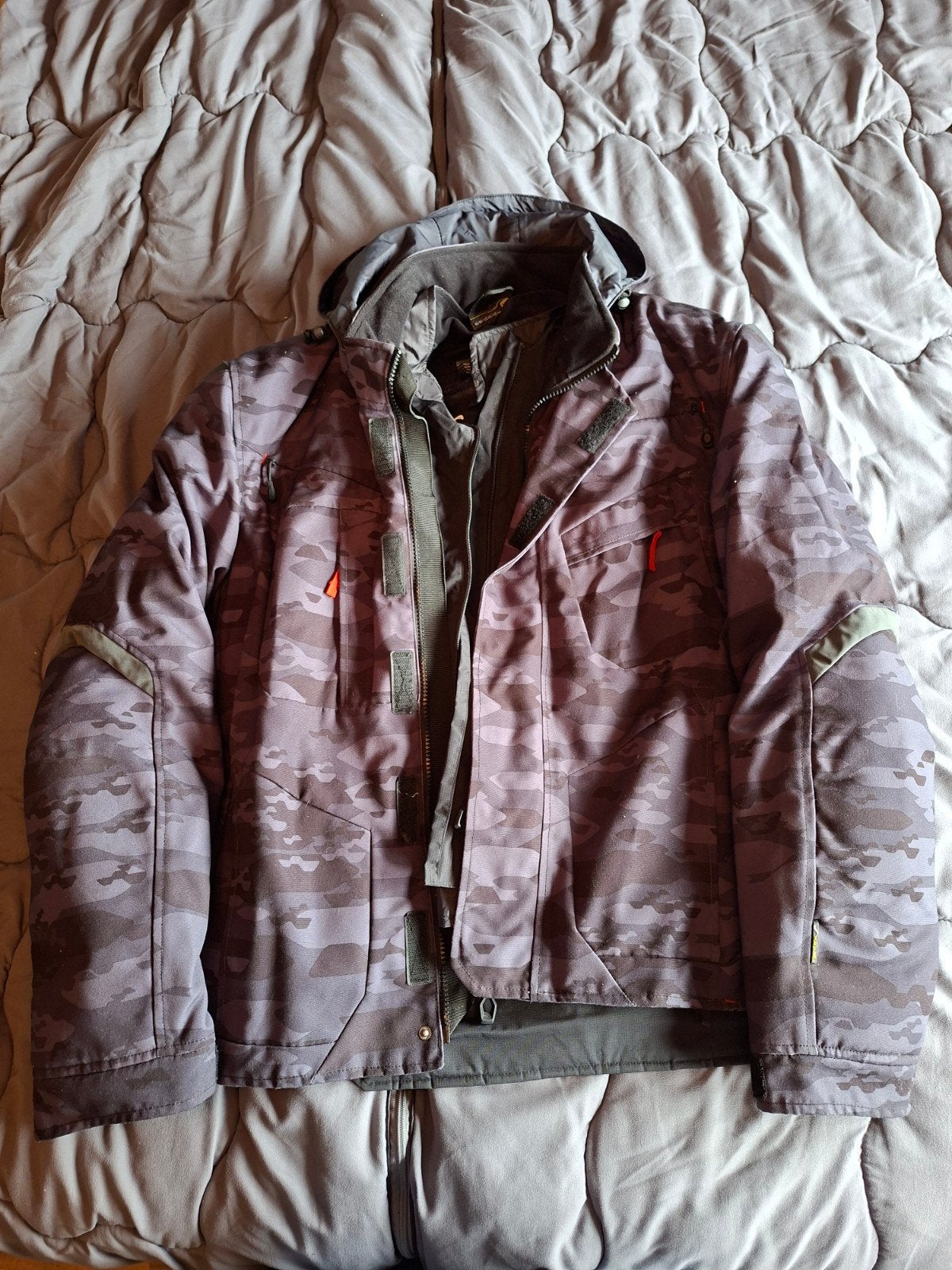 Macna motorjas en broek camouflage (XL), Ophalen of Verzenden, Tweedehands, Combipak