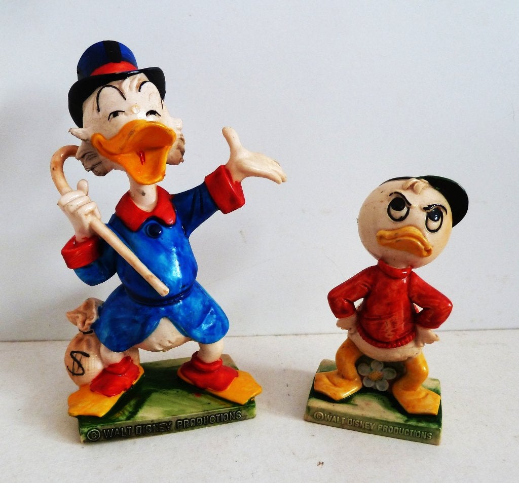 Dagobert Duck Zio Paparone Louis duck Fontanini WD Italy, Verzamelen, Ophalen of Verzenden, Donald Duck, Zo goed als nieuw, Beeldje of Figuurtje