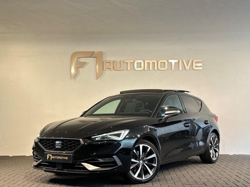 Seat LEON 1.4 TSI eHybrid PHEV FR Business Pano|Memory|BTW, Auto's, Seat, Gebruikt, Leon, Zwart, Hybride Elektrisch/Benzine