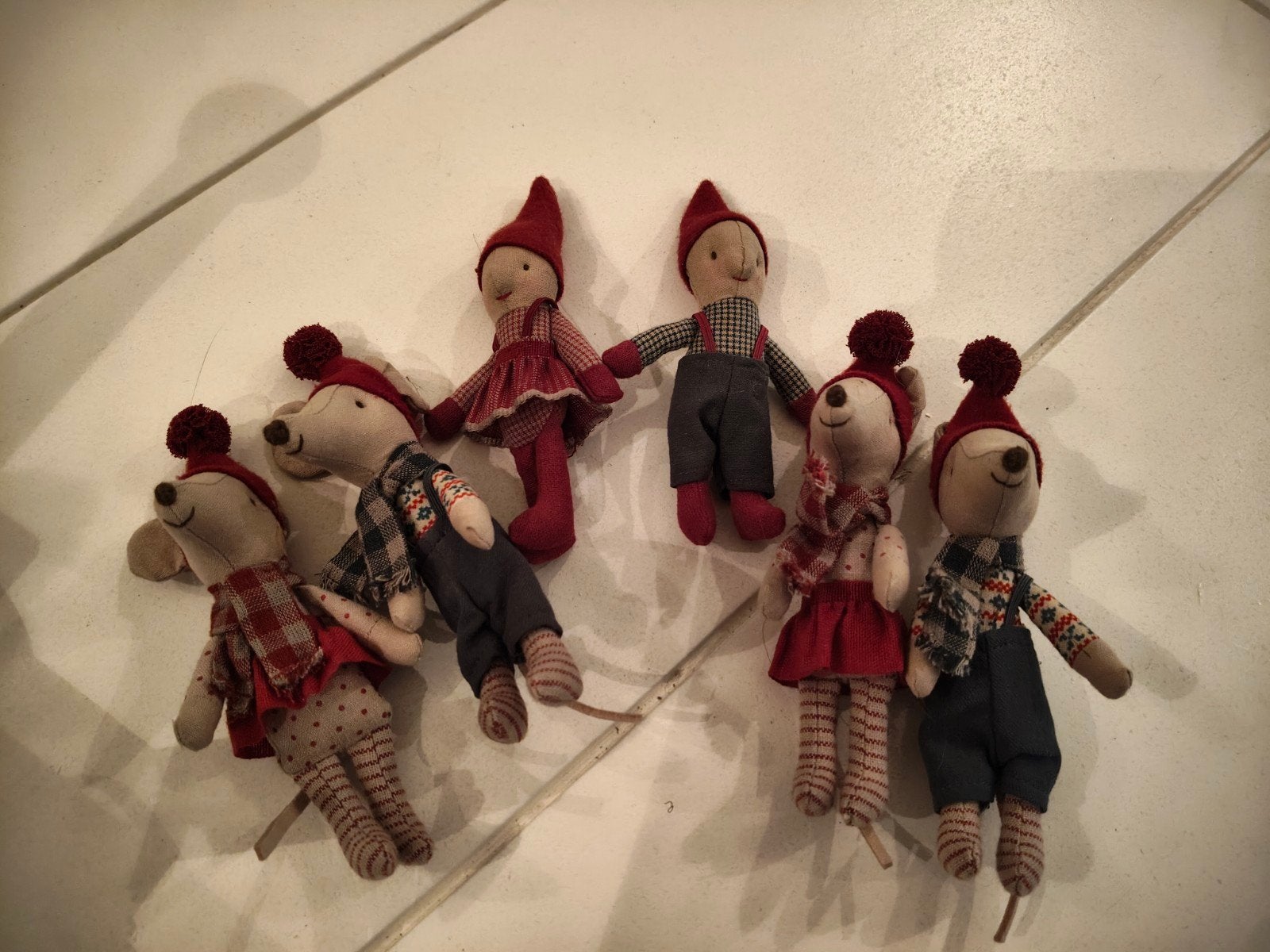 Maileg kerst muisjes 6 stuks, Ophalen, Zo goed als nieuw