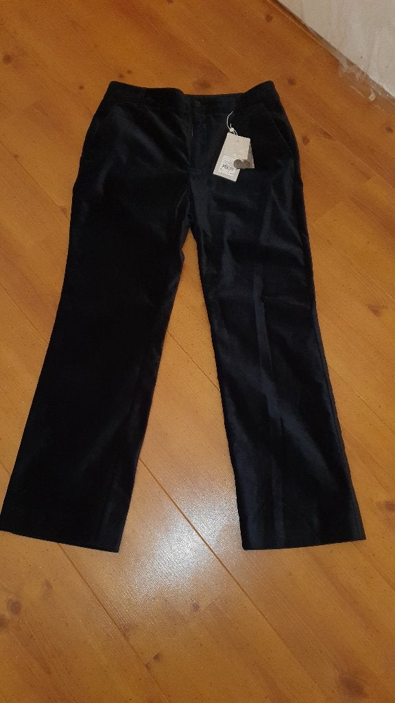 Broek: Nieuw, zwart velours broek merk Part Two Copenhagen, Ophalen, Part Two, Zwart, Zo goed als nieuw