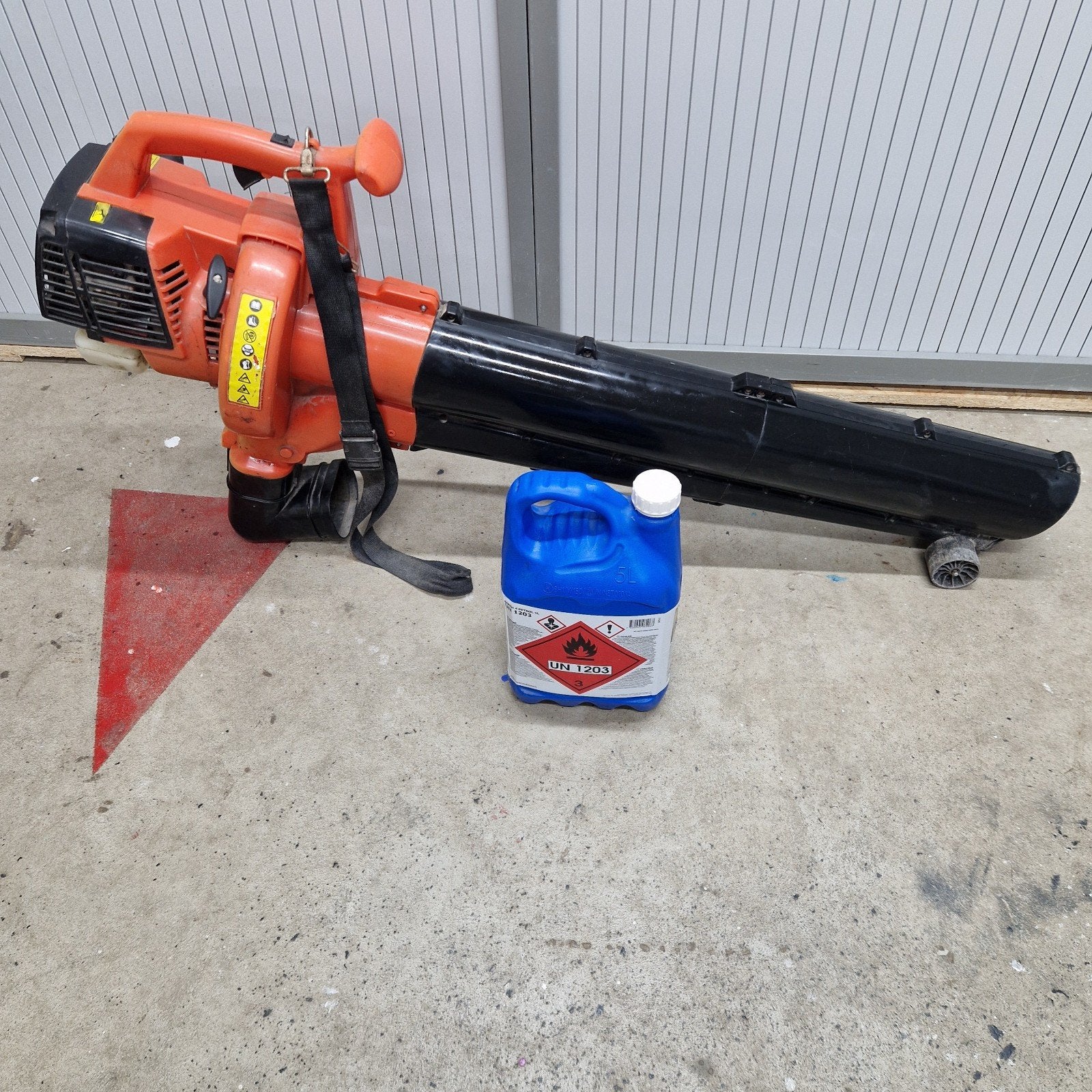 Top Garden bladblazer/Zuiger 30cc benzine, Tuin en Terras, Ophalen, Benzine, Gebruikt, Handgedragen
