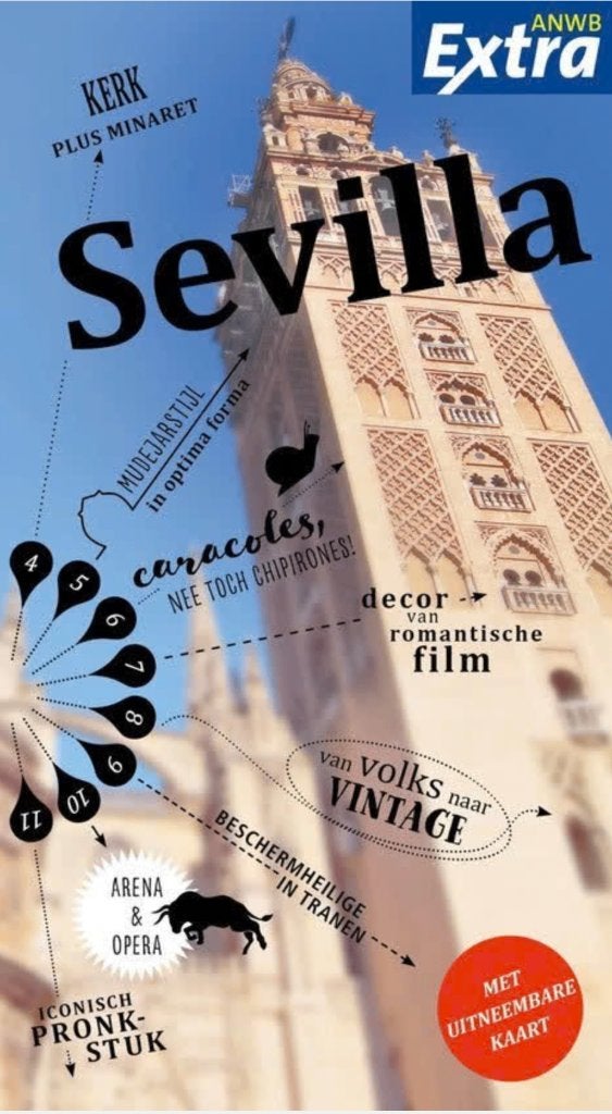 ANWB Reisgids met landkaart Sevilla - GRATIS VERZENDING, Verzenden, Europa, Nieuw, Reisgids of -boek