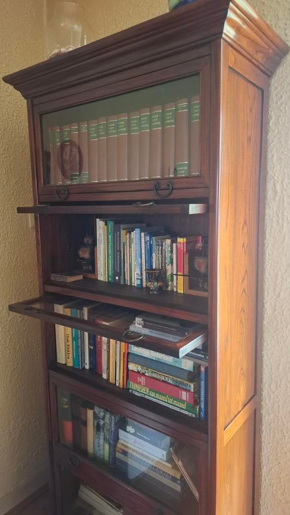Eiken Notariskast / Barrister Boekenkast - Globe Wernicke, Antiek en Kunst, Antiek | Meubels | Kasten, Ophalen of Verzenden