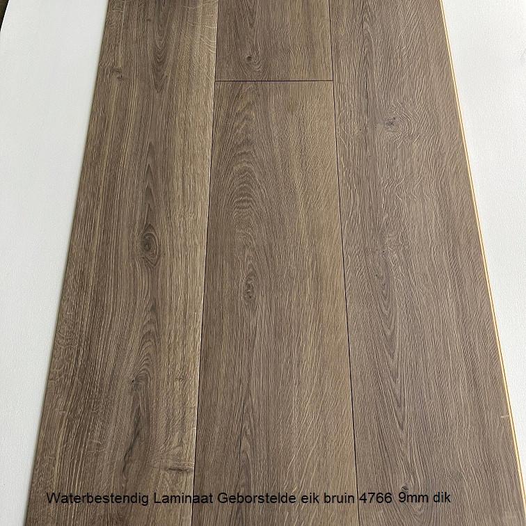 Waterbestendig Laminaat Eik Geborsteld bruin 9mm dik, 75 m² of meer, Nieuw, Ophalen of Verzenden, Laminaat