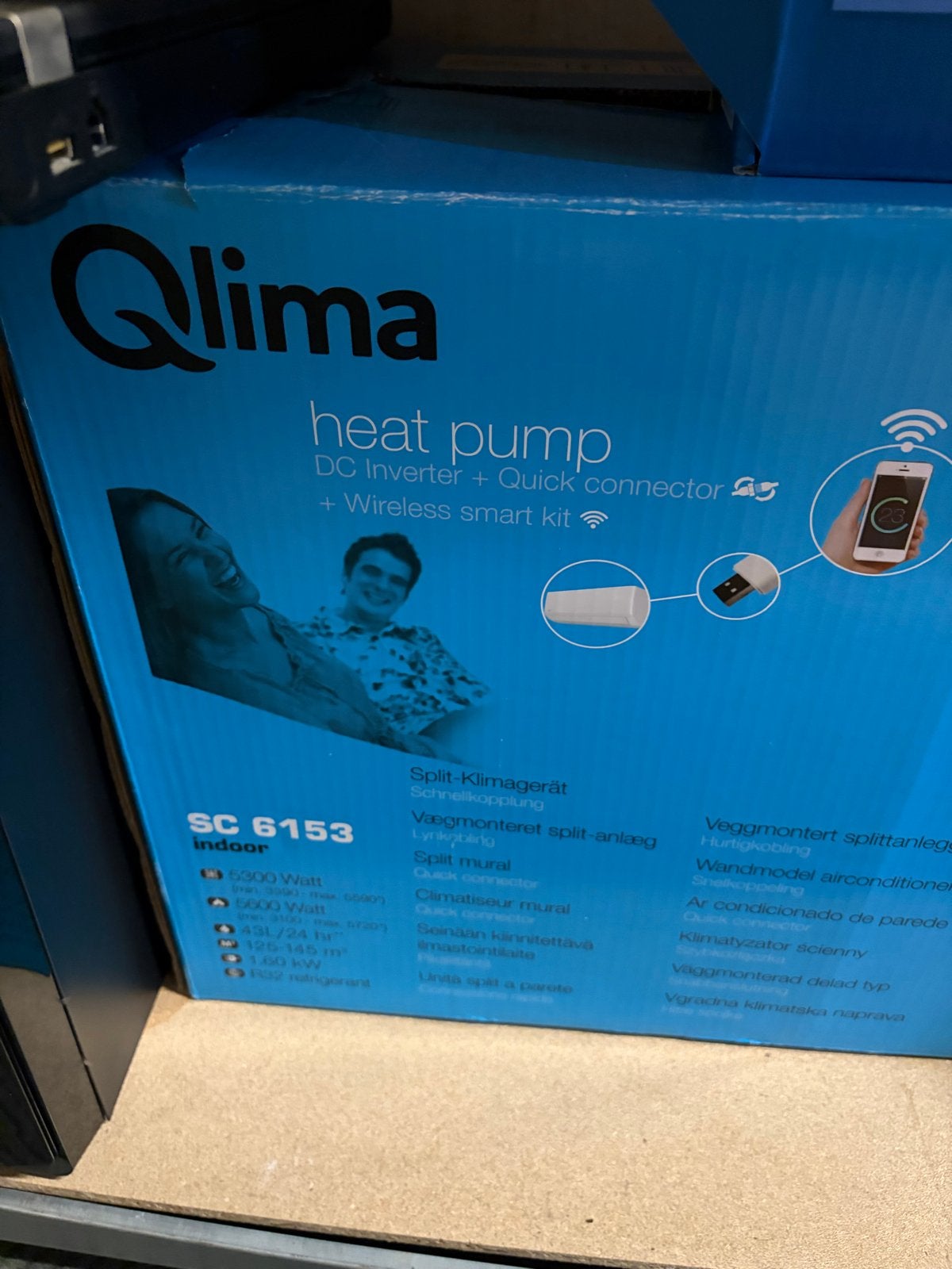 Qlima SC 6153 Warmtepomp - DC Inverter + Smart Kit, Witgoed en Apparatuur, Nieuw, Ophalen of Verzenden, Koelen en Ontvochtigen