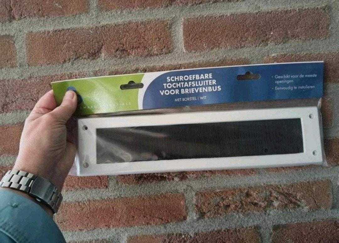 Nieuw! Witte, schroefbaar tocht borstels voor brievenbussen., Ophalen, Nieuw