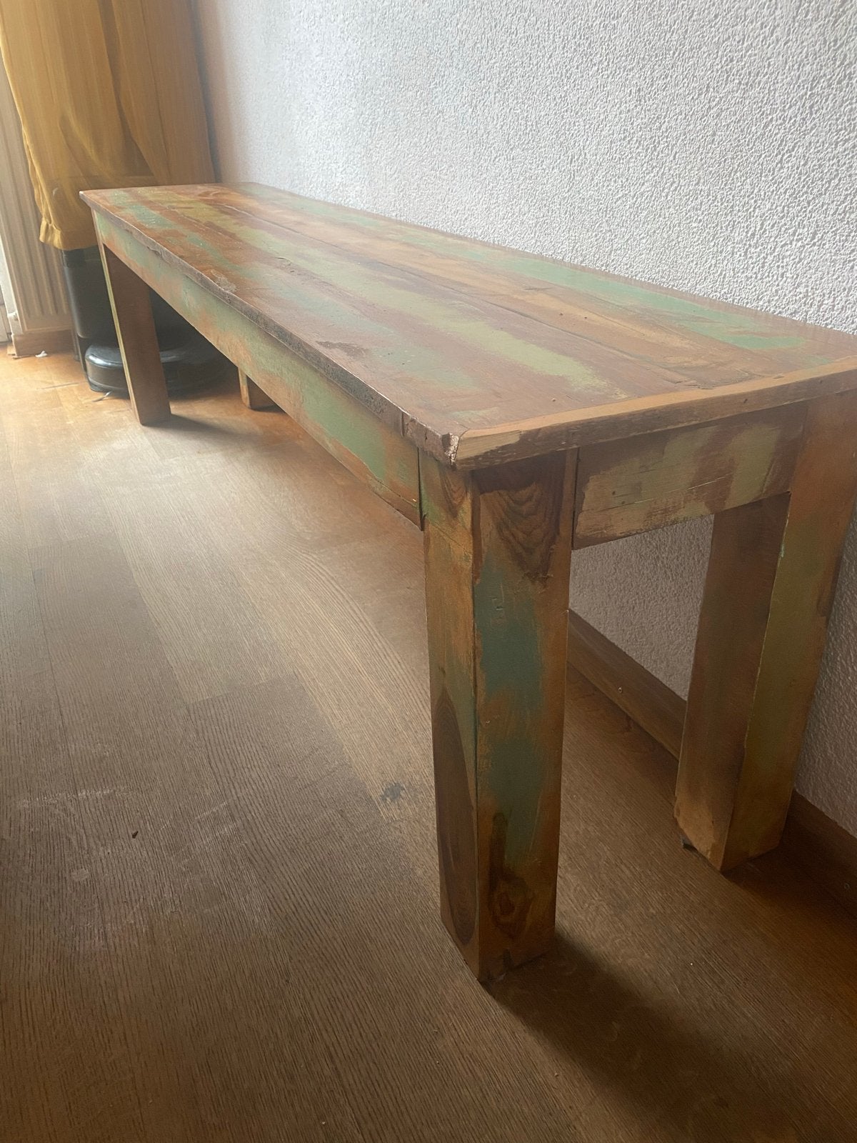 Bank van Indiaas sloophout -, Ophalen, Gebruikt, Overige kleuren, Hout