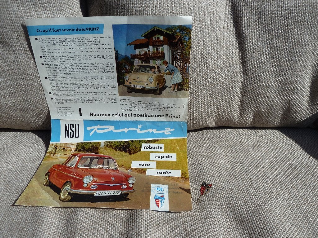 NSU ""PRINZ"" FOLDER, Ophalen of Verzenden, Gelezen, Overige merken