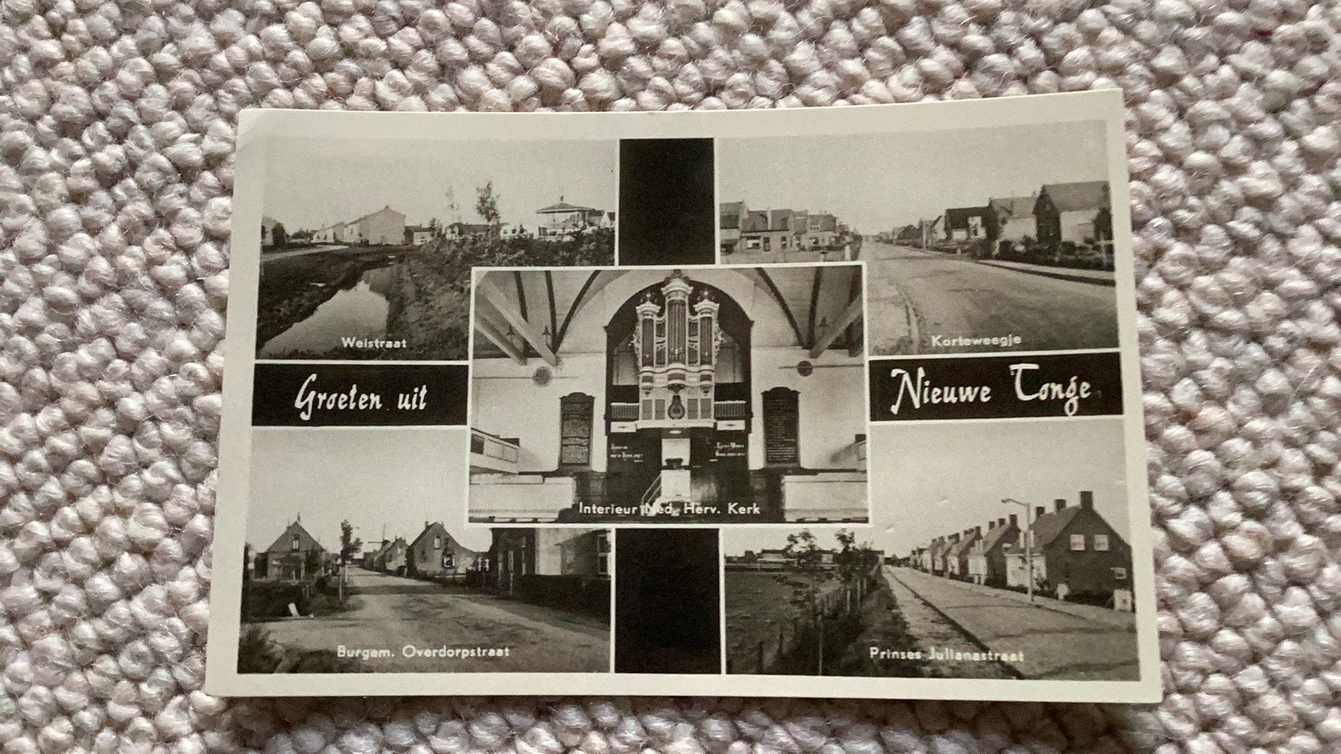 Ansichtkaart Nieuwe Tonge jaren ‘50. 1000, Ophalen of Verzenden, 1940 tot 1960, Gelopen, Zuid-Holland