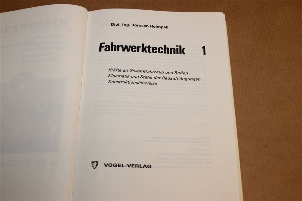 Fahrwerktechnik 1 — Techniek van Onderstel en Banden 1970, Ophalen of Verzenden