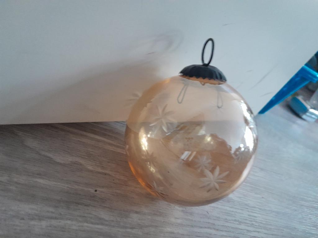 Woondecoratie glazen bal gekleurd glas, Ophalen of Verzenden, Zo goed als nieuw, Glas