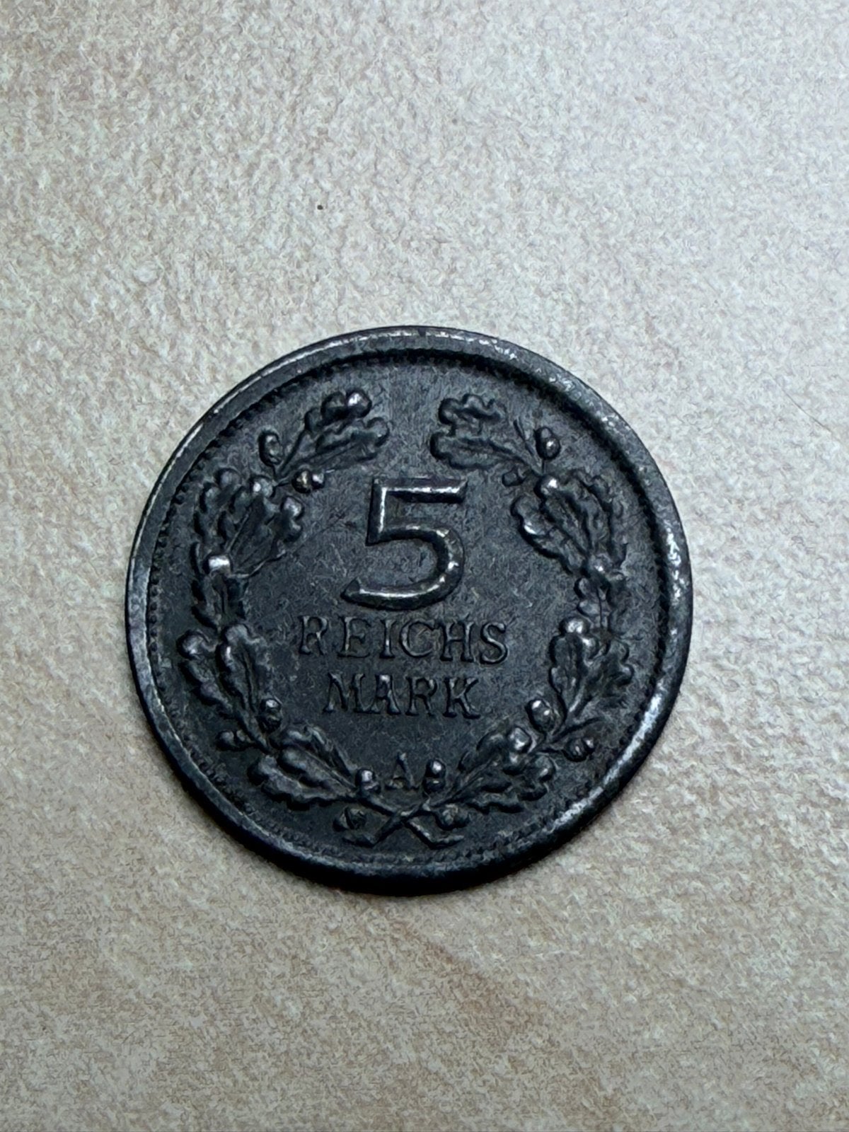 Zeldzame Duitse 5 Reichsmark munt 1925 Rijnland, Ophalen of Verzenden, Duitsland, Losse munt