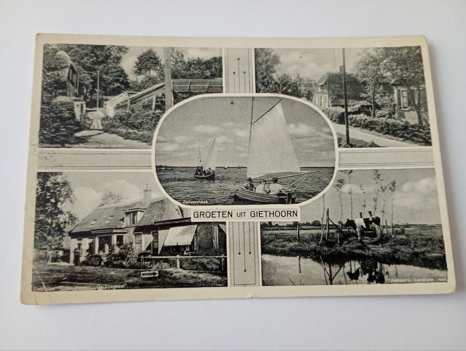 Giethoorn 1941, Ophalen of Verzenden, 1940 tot 1960, Gelopen, Overijssel