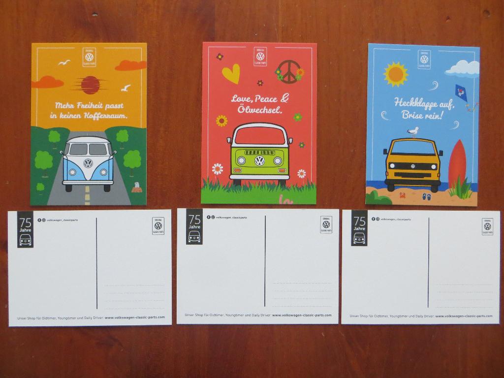 75 Jahre Volkswagen Transporter: ansichtkaarten T1, T2, T3, Boeken, Ophalen of Verzenden, Nieuw, Volkswagen