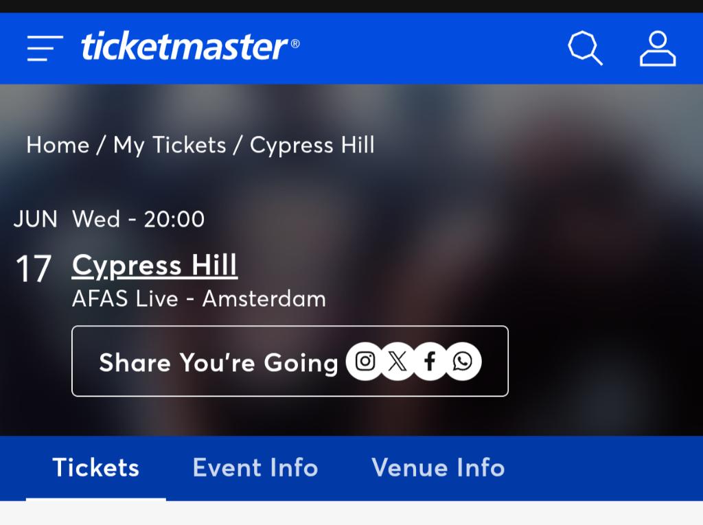 Cypress Hill  (17 June, Amsterdam), Eén persoon, Juni