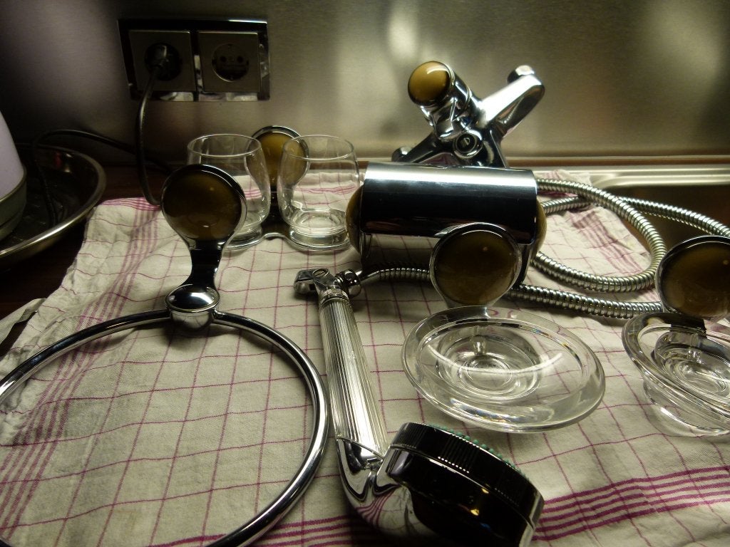 vintage Luigi Colani badkamer accessoires 70er, Ophalen, Zo goed als nieuw, Chroom, Overige typen