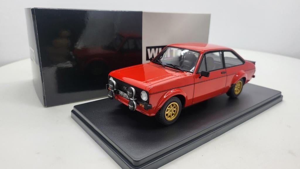 Ford Escort MK II RS 2000, rot, 1977, Hobby en Vrije tijd, Modelauto's | 1:24, Ophalen of Verzenden, Nieuw, Auto, Overige merken