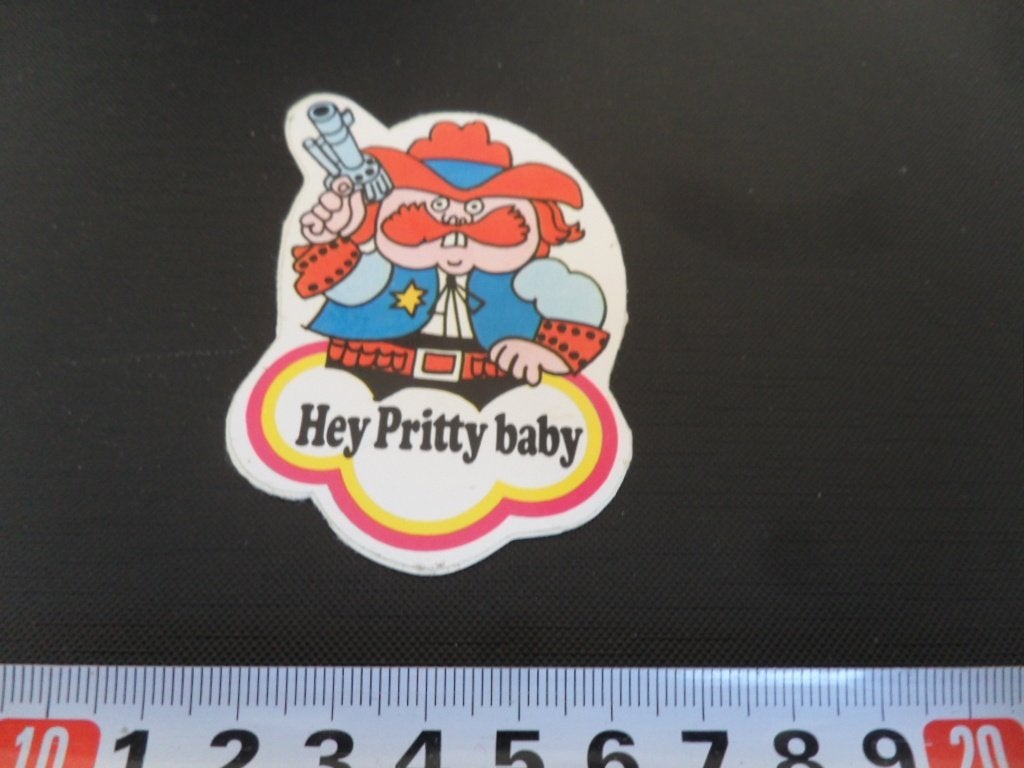 sticker strip Hey Pritty baby, Ophalen, Zo goed als nieuw