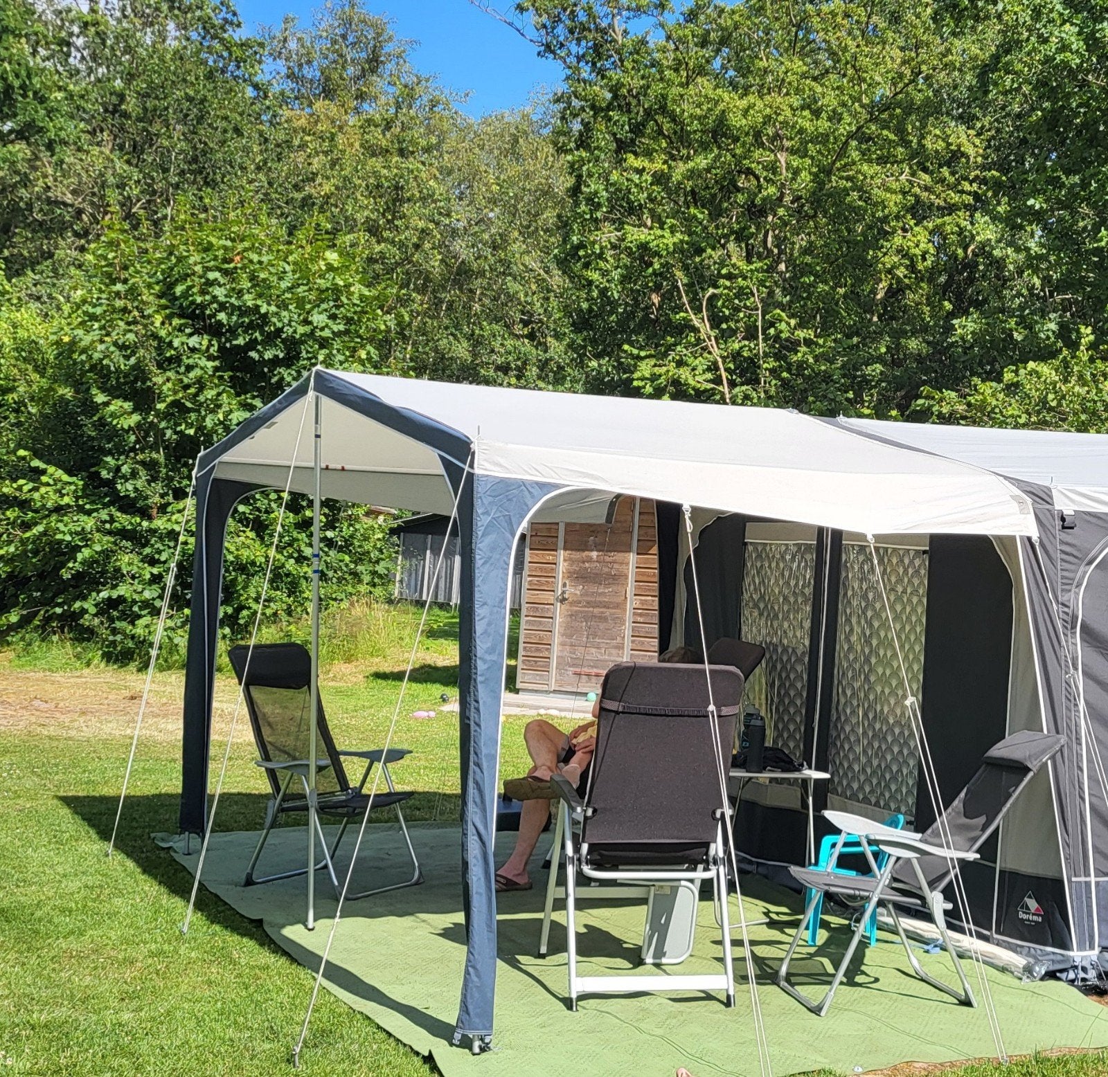 Luifel Dorema Palma compleet, Caravans en Kamperen, Ophalen, Zo goed als nieuw
