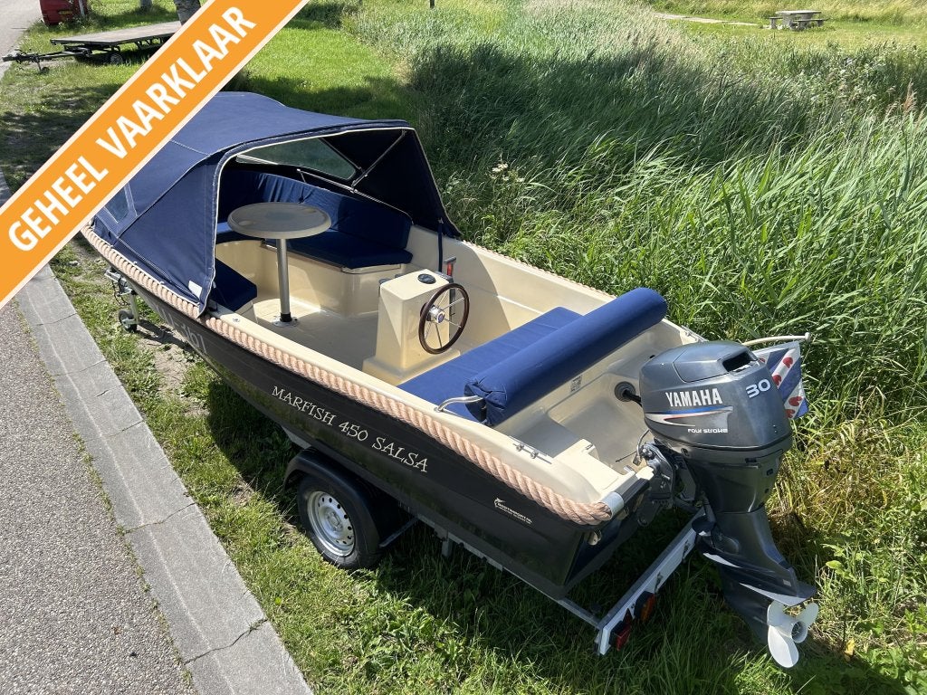 Prachtige Marfish 450 Salsa 30 Pk Yamaha Trim en trailer, Overige merken, Gebruikt, Diesel, 5 m