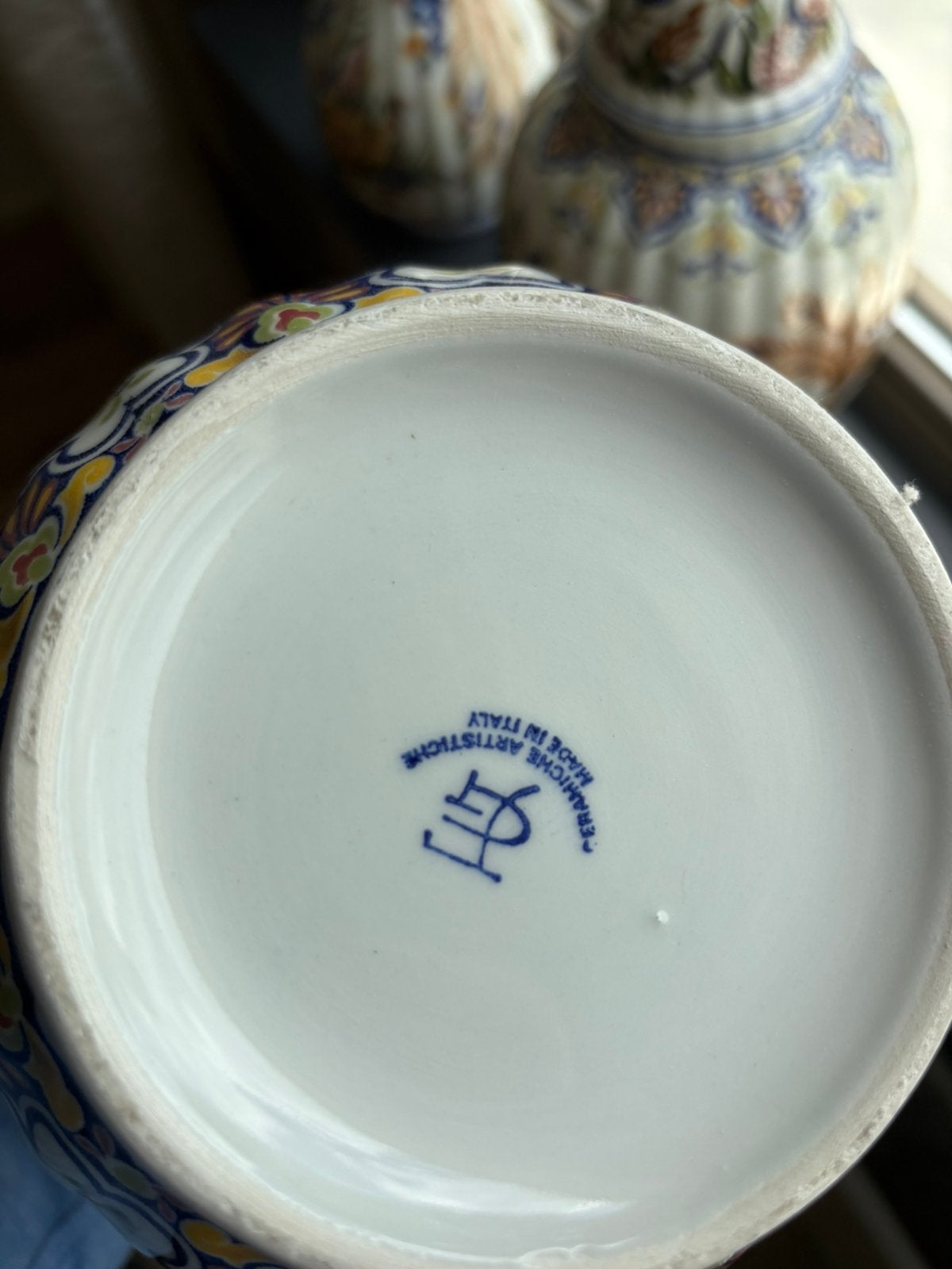 Italiaanse keramiek set (F&T) van 3 vazen, Ophalen