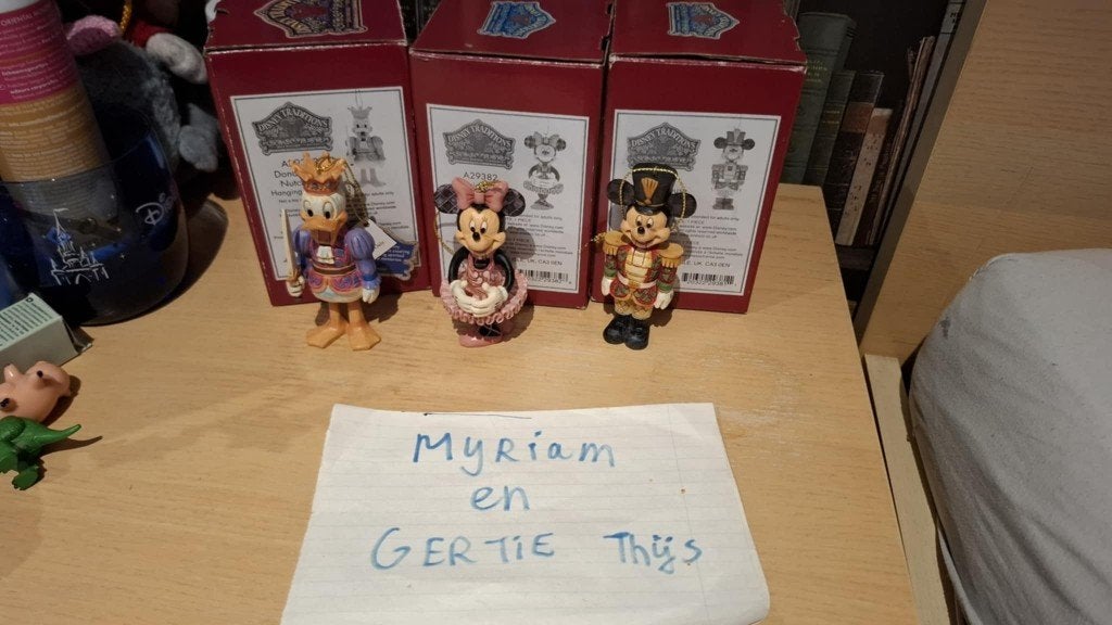 Disney Nutcracker Jim Shore Traditions ornament set, Ophalen of Verzenden, Mickey Mouse, Zo goed als nieuw, Beeldje of Figuurtje
